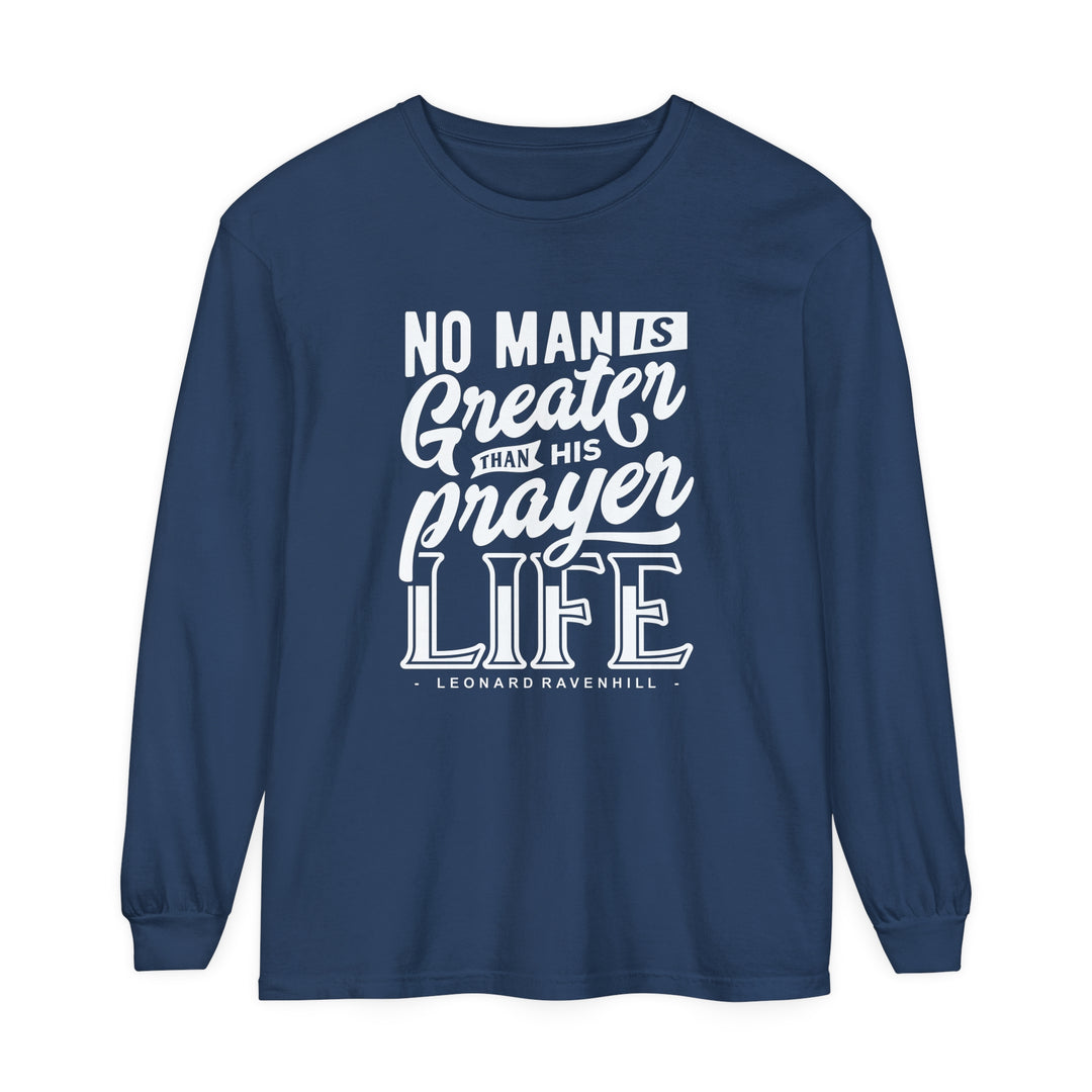 Leonard Ravenhill's Prayer Life Long Sleeve Shirt Long-sleeve Midnight S