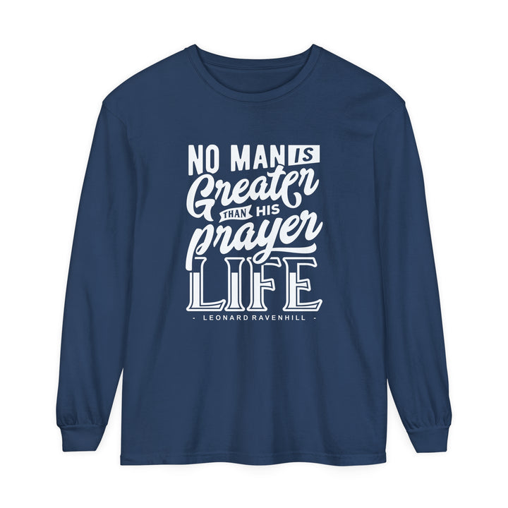 Leonard Ravenhill's Prayer Life Long Sleeve Shirt Long-sleeve Midnight S