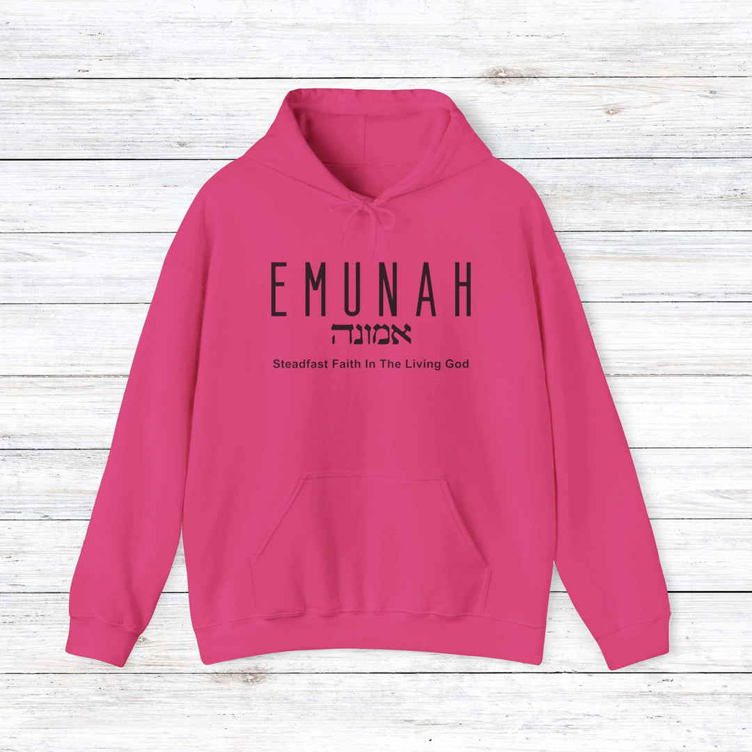 Emunah Steadfast Faith Hoodie Hoodie Heliconia S 