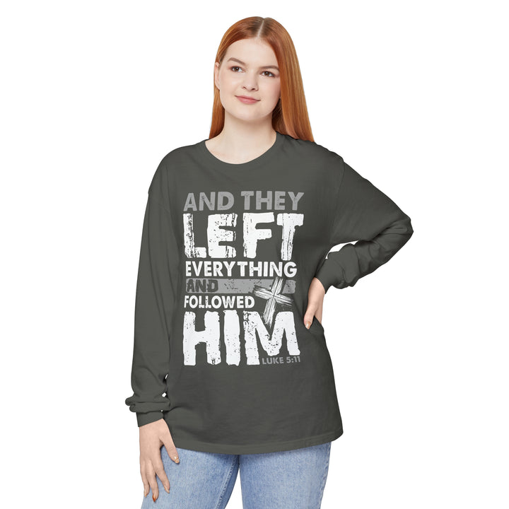 Left Everything Long Sleeve Shirt Long-sleeve   