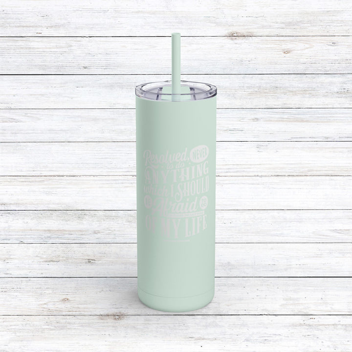 Christian Tumbler Jonathan Edwards Last Hour Mug Seaglass 20oz Matte