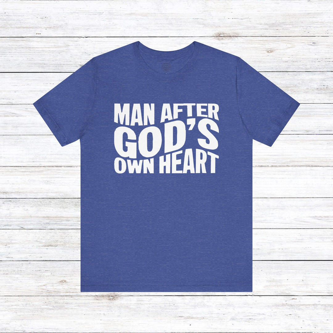Man After God Unisex T-Shirt T-Shirt Heather True Royal S 