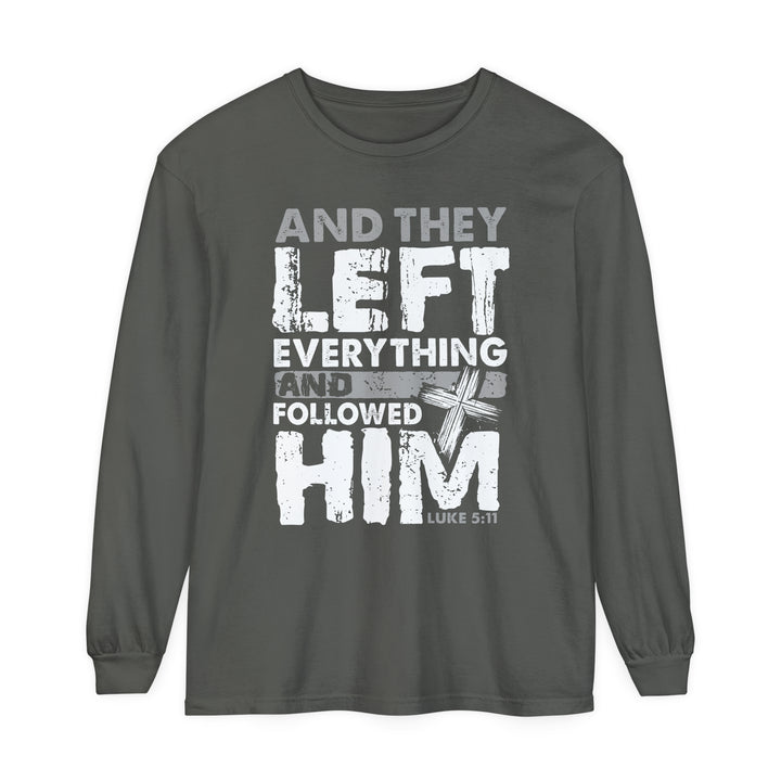 Left Everything Long Sleeve Shirt Long-sleeve Pepper S 