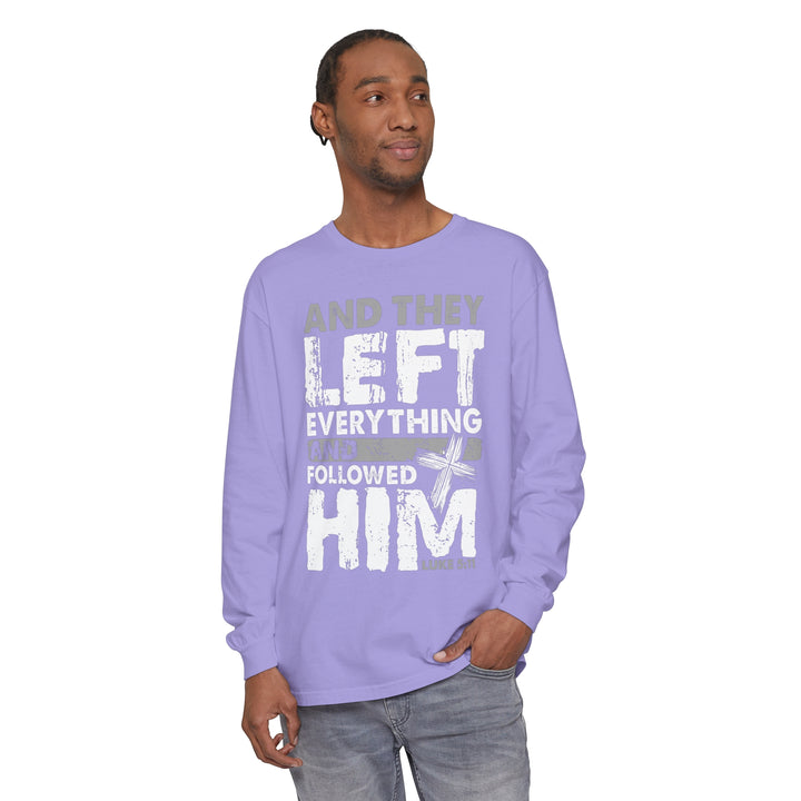 Left Everything Long Sleeve Shirt Long-sleeve   