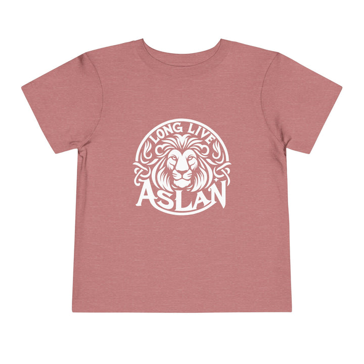 Long Live Aslan Toddler Tee Kids clothes Heather Mauve 2T 