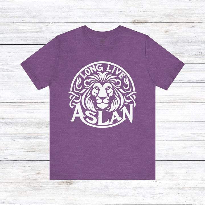 Long Live Aslan Unisex T-Shirt T-Shirt Heather Team Purple S 
