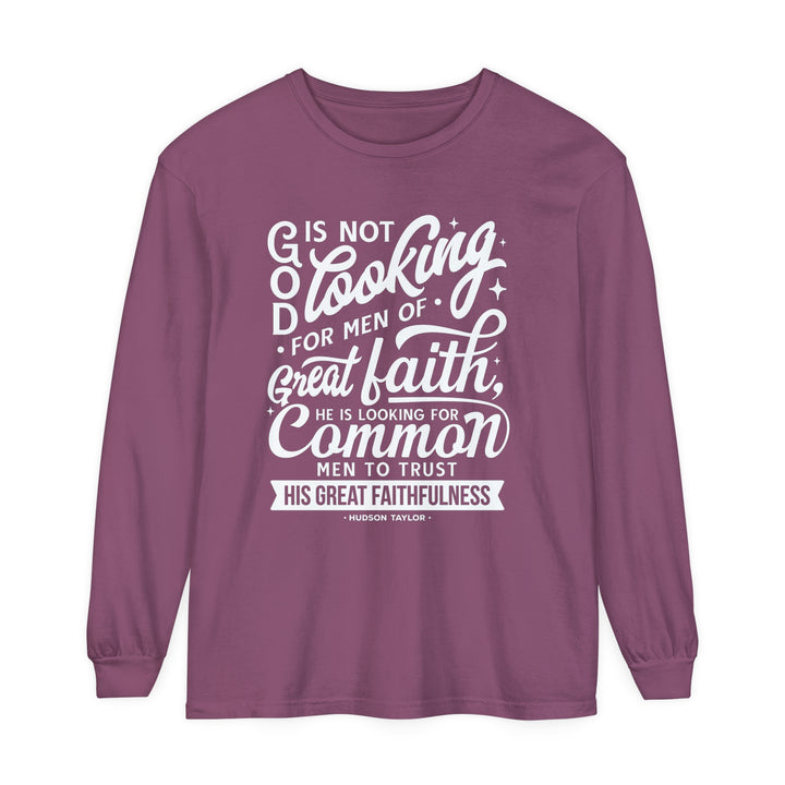 Hudson Taylor Common Men Long Sleeve Shirt Long-sleeve Berry S
