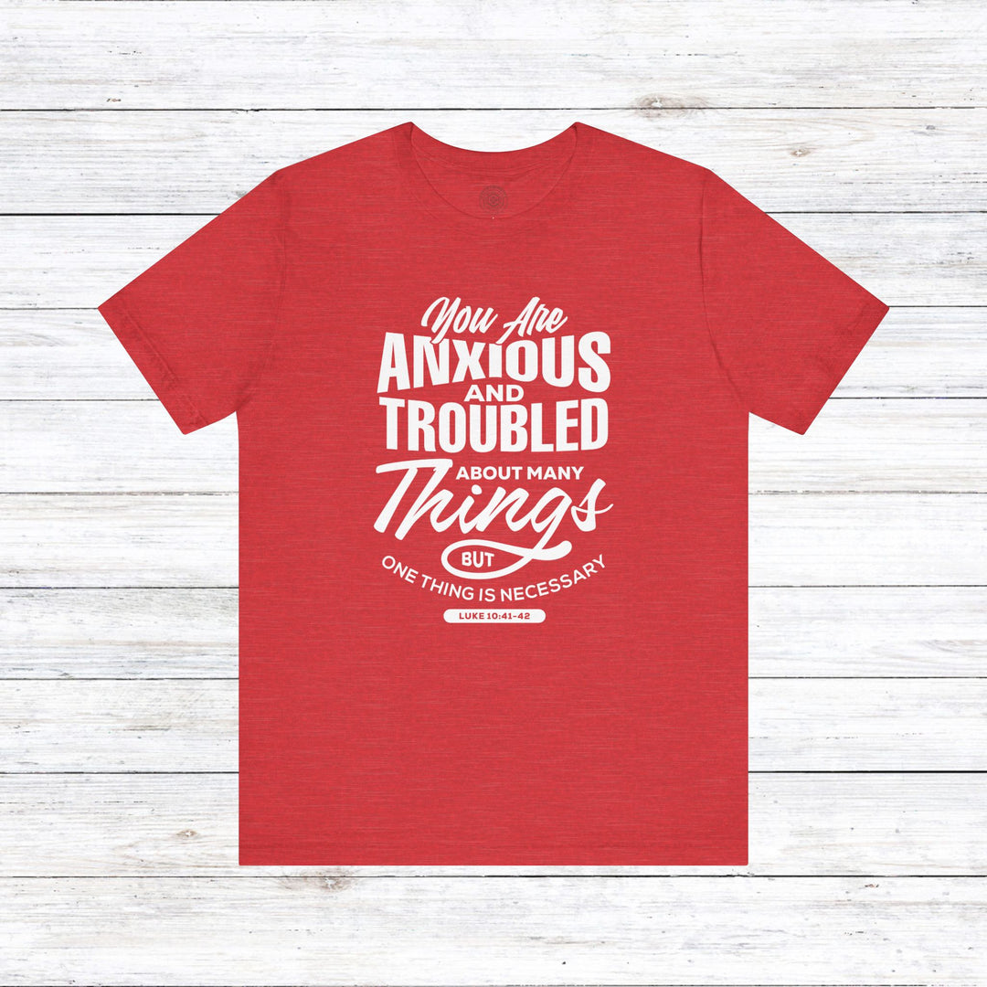 Anxious And Troubled Unisex T-Shirt T-Shirt Heather Red S 