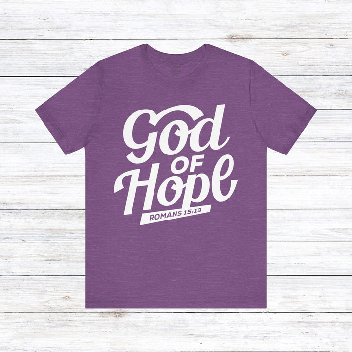 God of Hope  Unisex T-Shirt T-Shirt Heather Team Purple S 