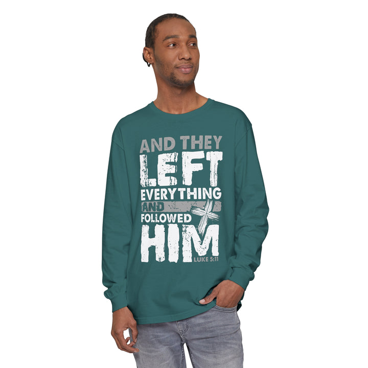 Left Everything Long Sleeve Shirt Long-sleeve   