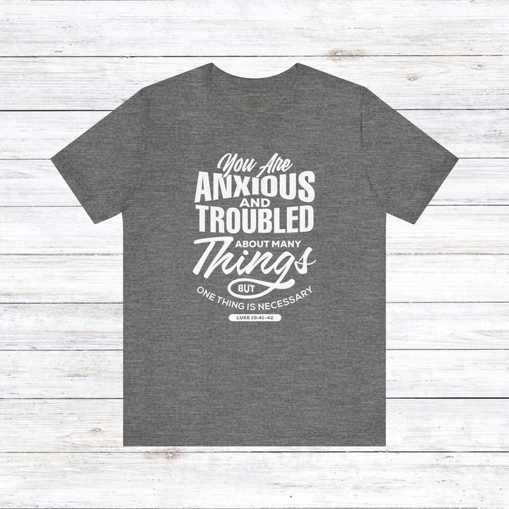Anxious And Troubled Unisex T-Shirt T-Shirt Deep Heather S 
