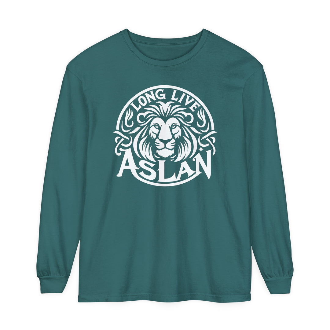 Long Live Aslan Long Sleeve Shirt Long-sleeve Blue Spruce S 