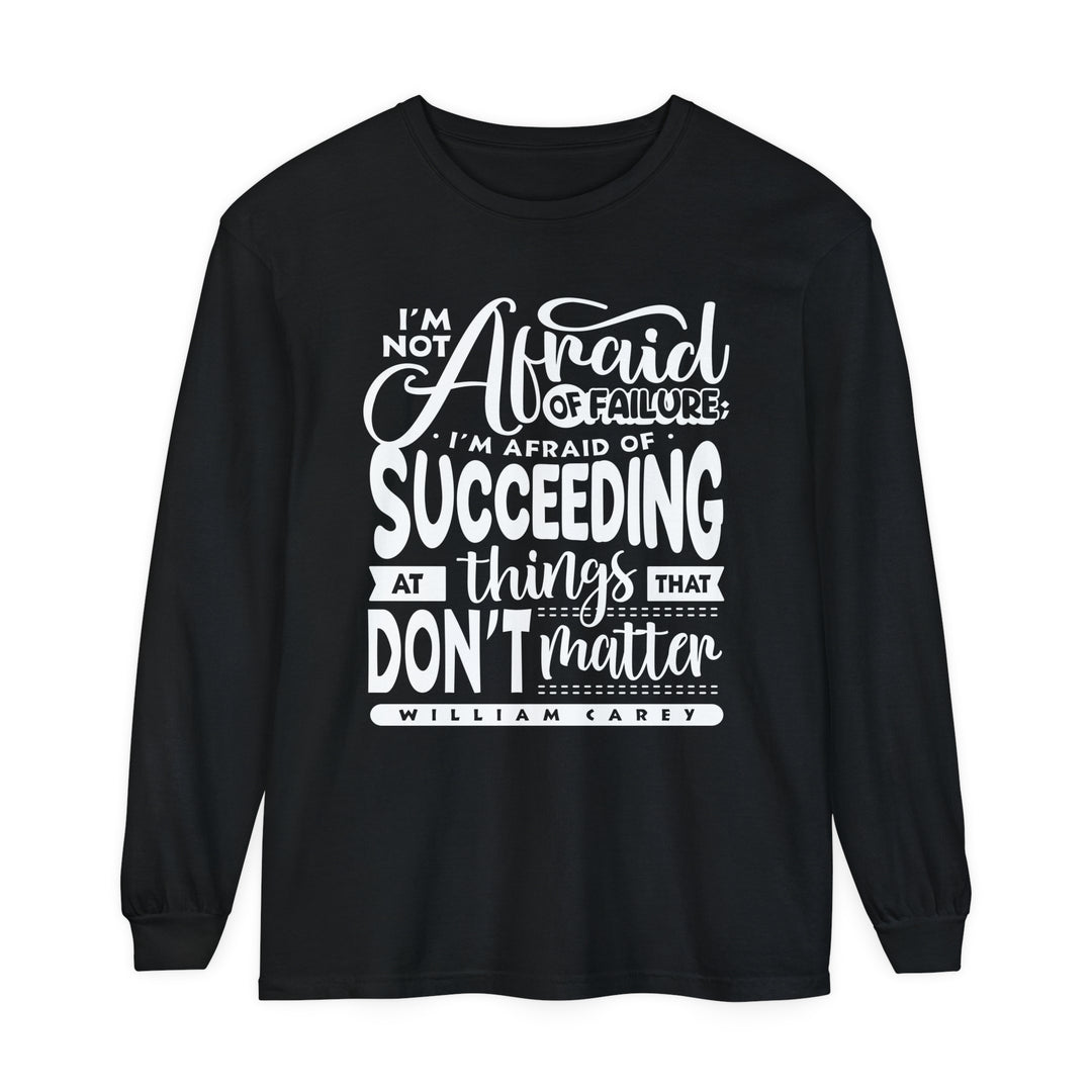 William Carey's Things That Don't Matter Long Sleeve Shirt Long-sleeve Black S