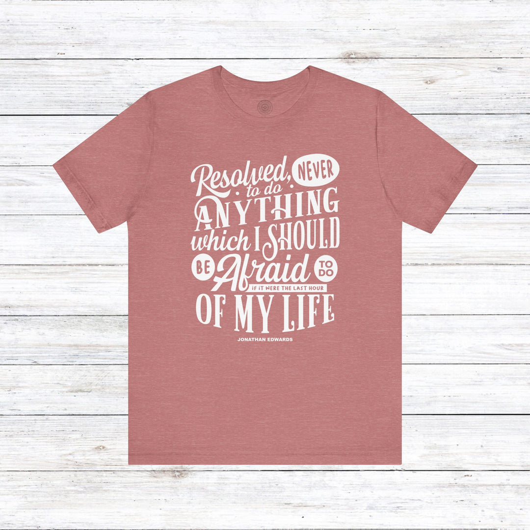 Last Hour Jonathan Edwards Unisex T-Shirt T-Shirt Heather Mauve S