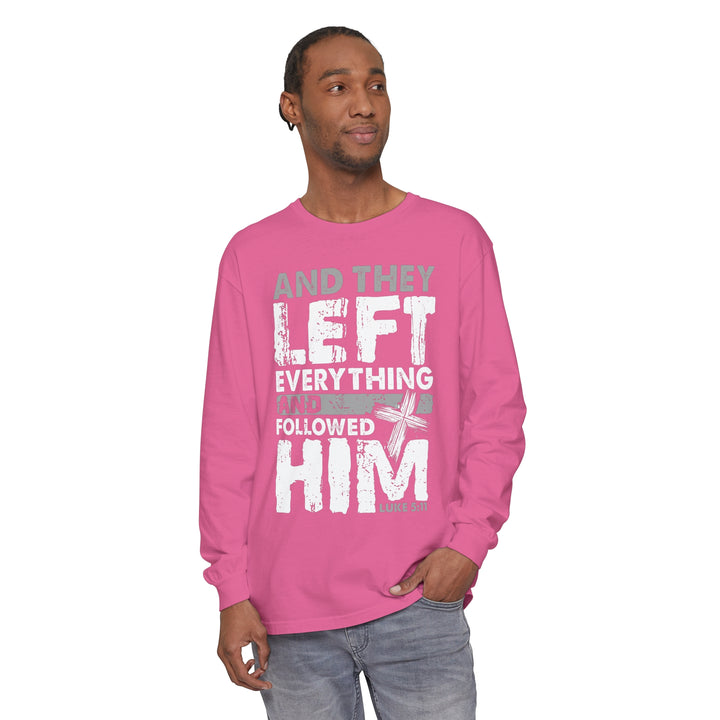 Left Everything Long Sleeve Shirt Long-sleeve   