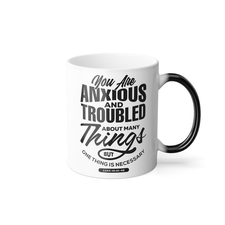 Christian Coffee Mug Anxious And Troubled Color Morphing Mug   