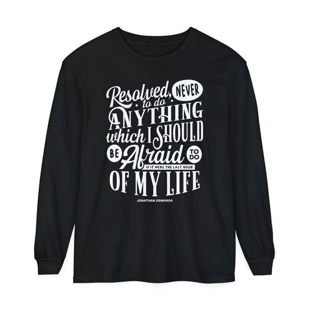 Jonathan Edwards Last Hour Long Sleeve Shirt Long-sleeve Black S