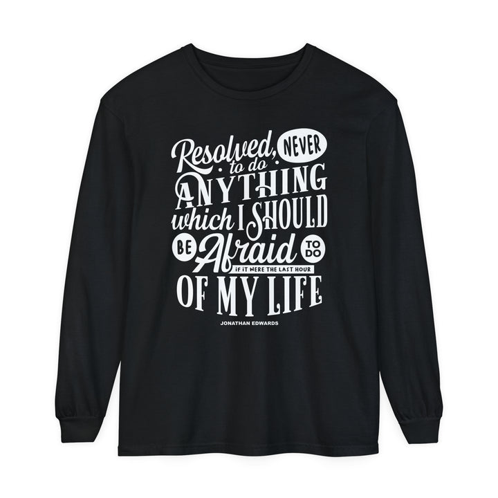 Jonathan Edwards Last Hour Long Sleeve Shirt Long-sleeve Black S