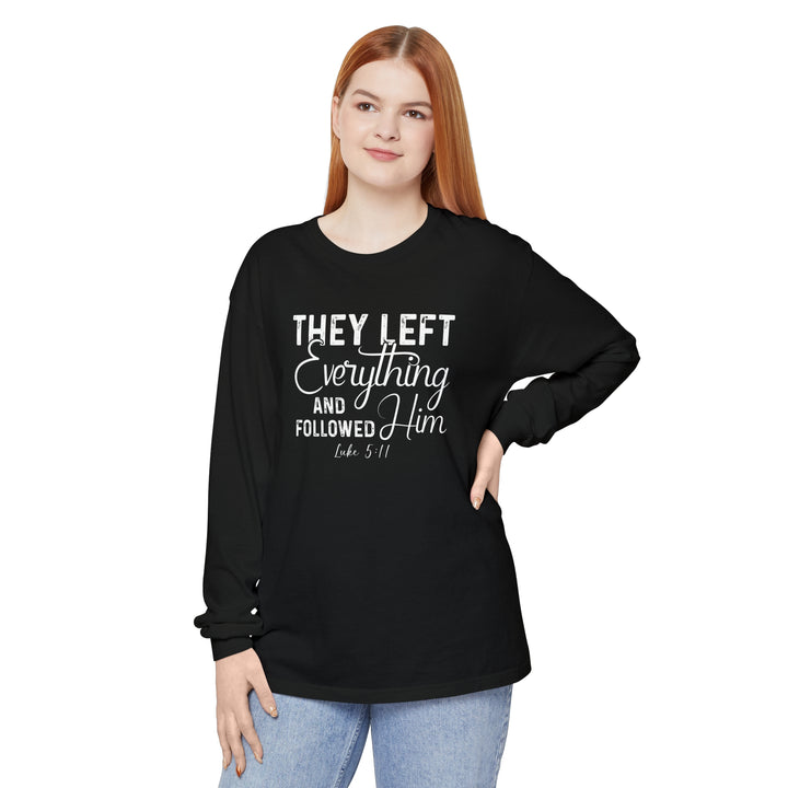 Left Everything Long Sleeve Shirt Long-sleeve   