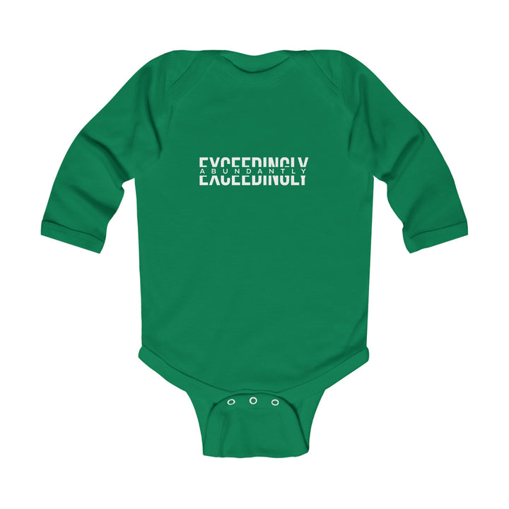 Exceedingly Abundantly Infant Long Sleeve Bodysuit Kids clothes Kelly NB (0-3M) 