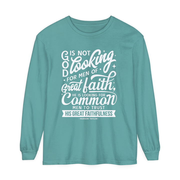 Hudson Taylor Common Men Long Sleeve Shirt Long-sleeve Seafoam S