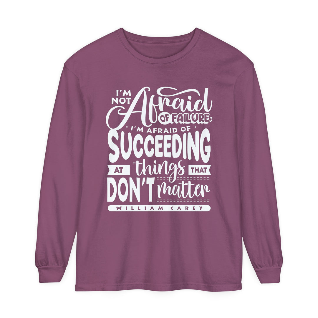 William Carey's Things That Don't Matter Long Sleeve Shirt Long-sleeve Berry S