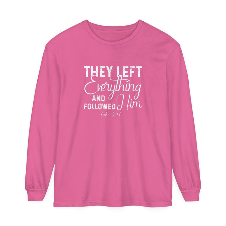 Left Everything Long Sleeve Shirt Long-sleeve Crunchberry S 