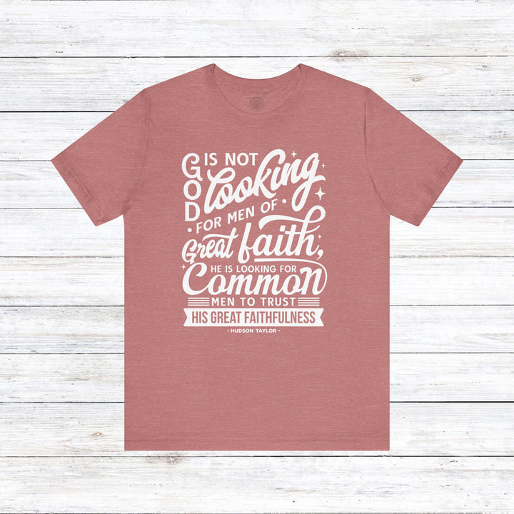 Hudson Taylor Common Men Unisex T-Shirt T-Shirt Heather Mauve S