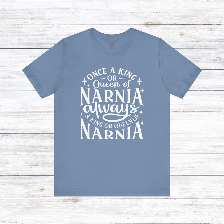 King or Queen of Narnia Unisex T-Shirt T-Shirt Steel Blue S 