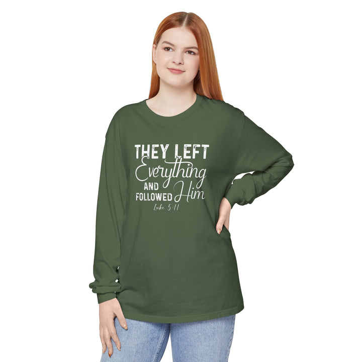 Left Everything Long Sleeve Shirt Long-sleeve   