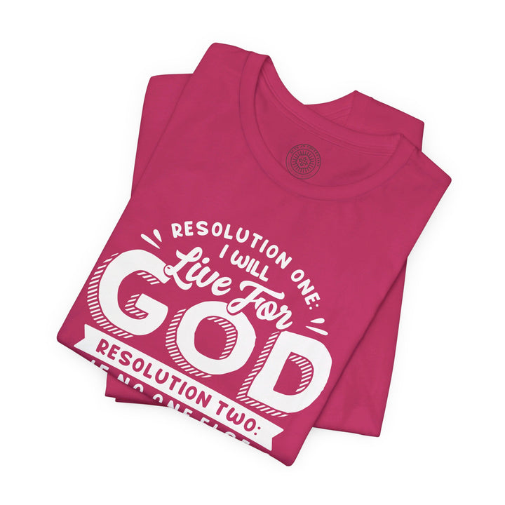Jonathan Edwards Live For God Unisex T-Shirt T-Shirt
