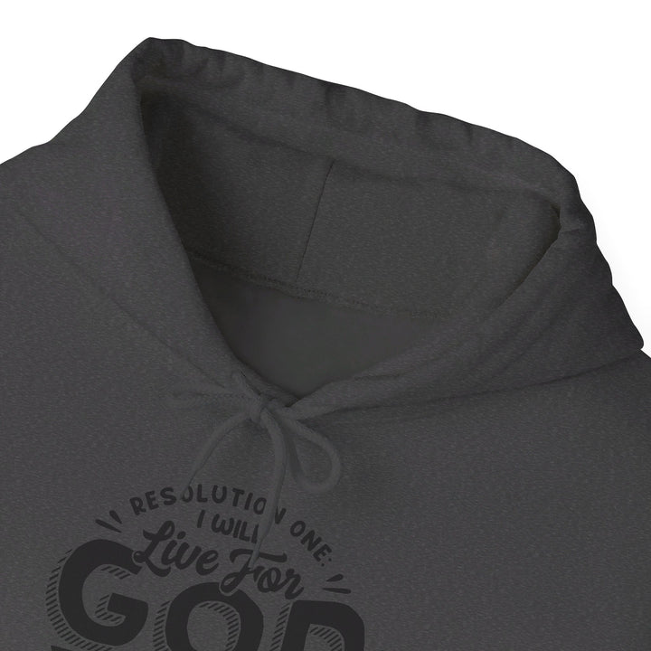 Jonathan Edwards Live For God (Black Print) Hoodie Hoodie