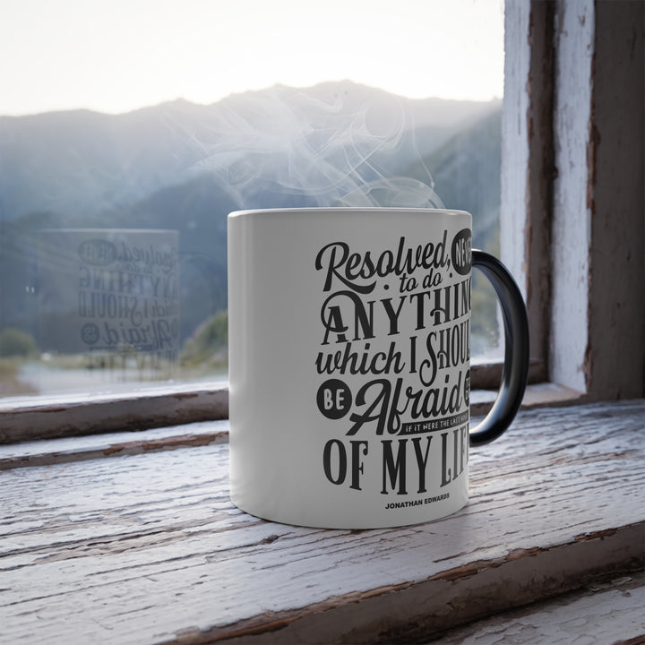 Christian Coffee Mug Jonathan Edwards Last Hour Color Morphing Mug
