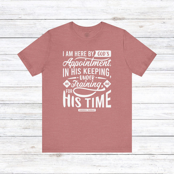Andrew Murray's His Time Unisex T-Shirt T-Shirt Heather Mauve S
