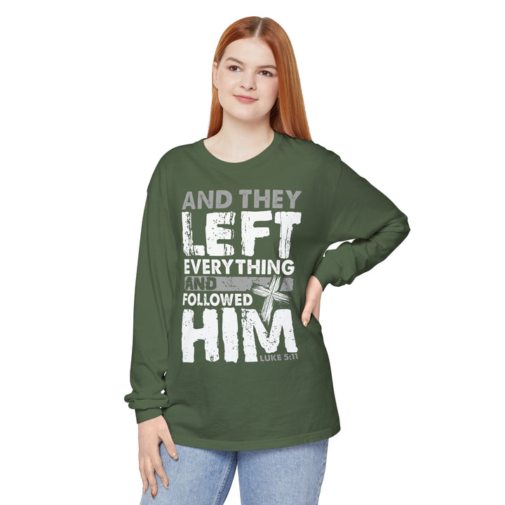 Left Everything Long Sleeve Shirt Long-sleeve   