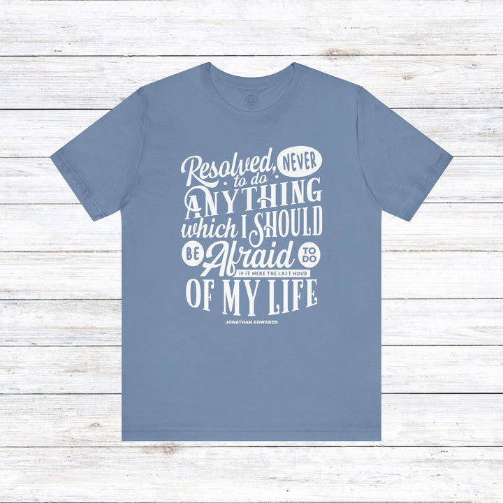 Last Hour Jonathan Edwards Unisex T-Shirt T-Shirt Steel Blue S