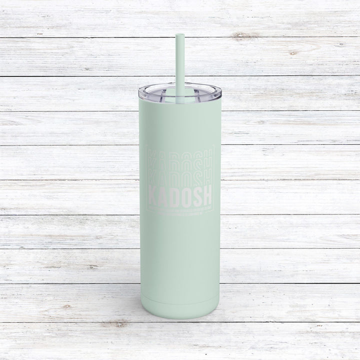 Christian Tumbler Kadosh Dedicated To His Use Mug Seaglass 20oz Matte