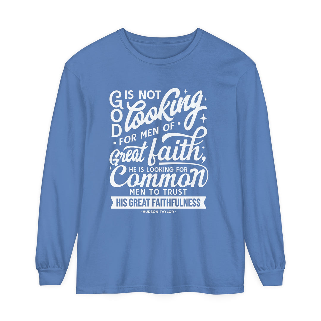 Hudson Taylor Common Men Long Sleeve Shirt Long-sleeve Flo Blue S