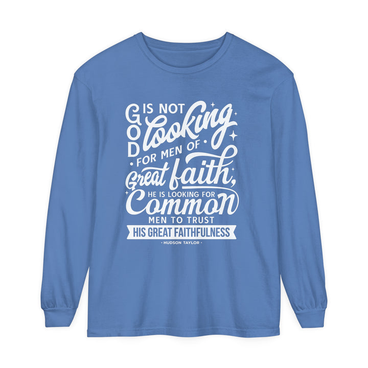 Hudson Taylor Common Men Long Sleeve Shirt Long-sleeve Flo Blue S