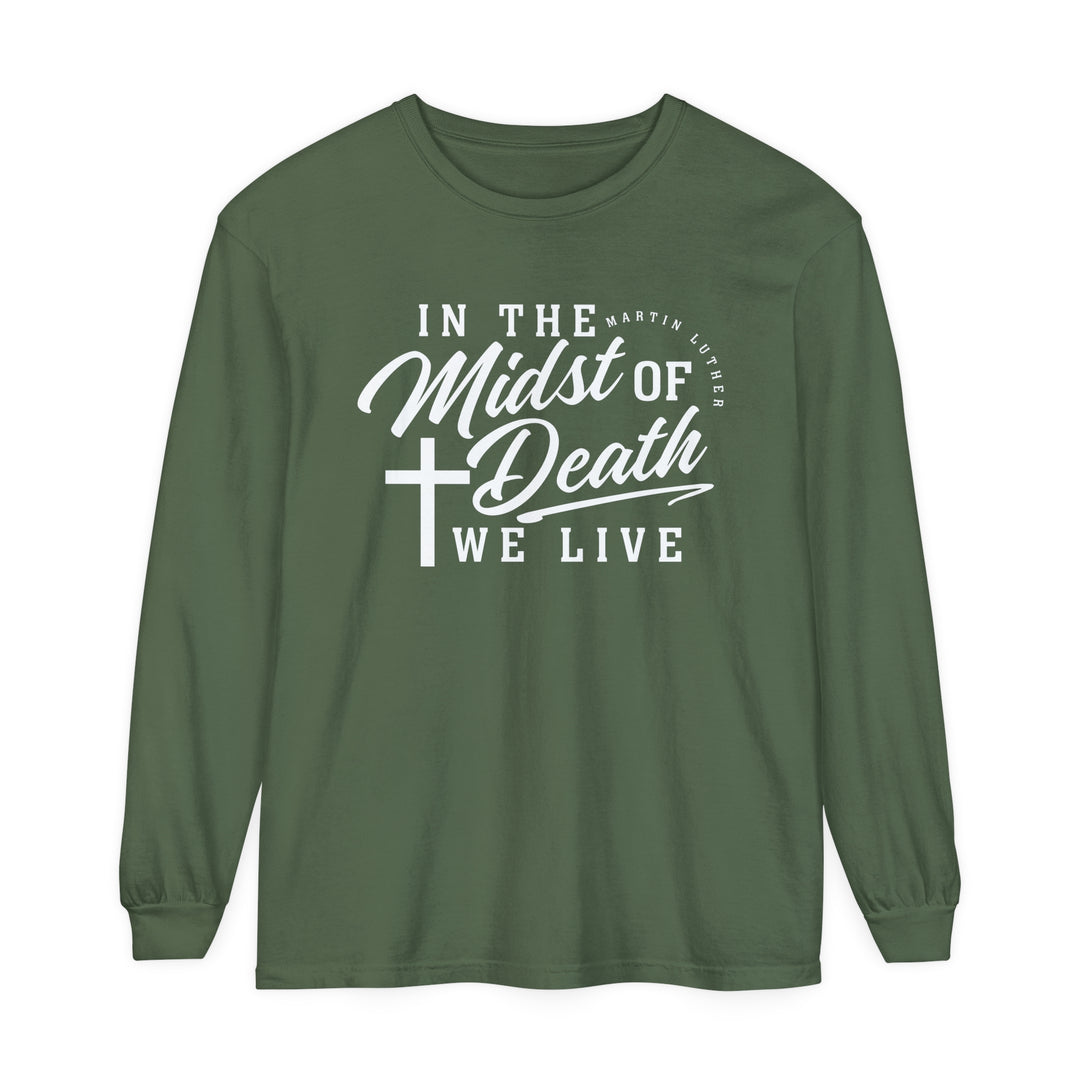 Martin Luther's Midst of Death Long Sleeve Shirt Long-sleeve Hemp S