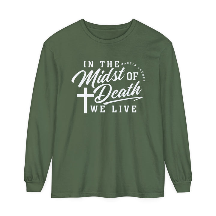 Martin Luther's Midst of Death Long Sleeve Shirt Long-sleeve Hemp S