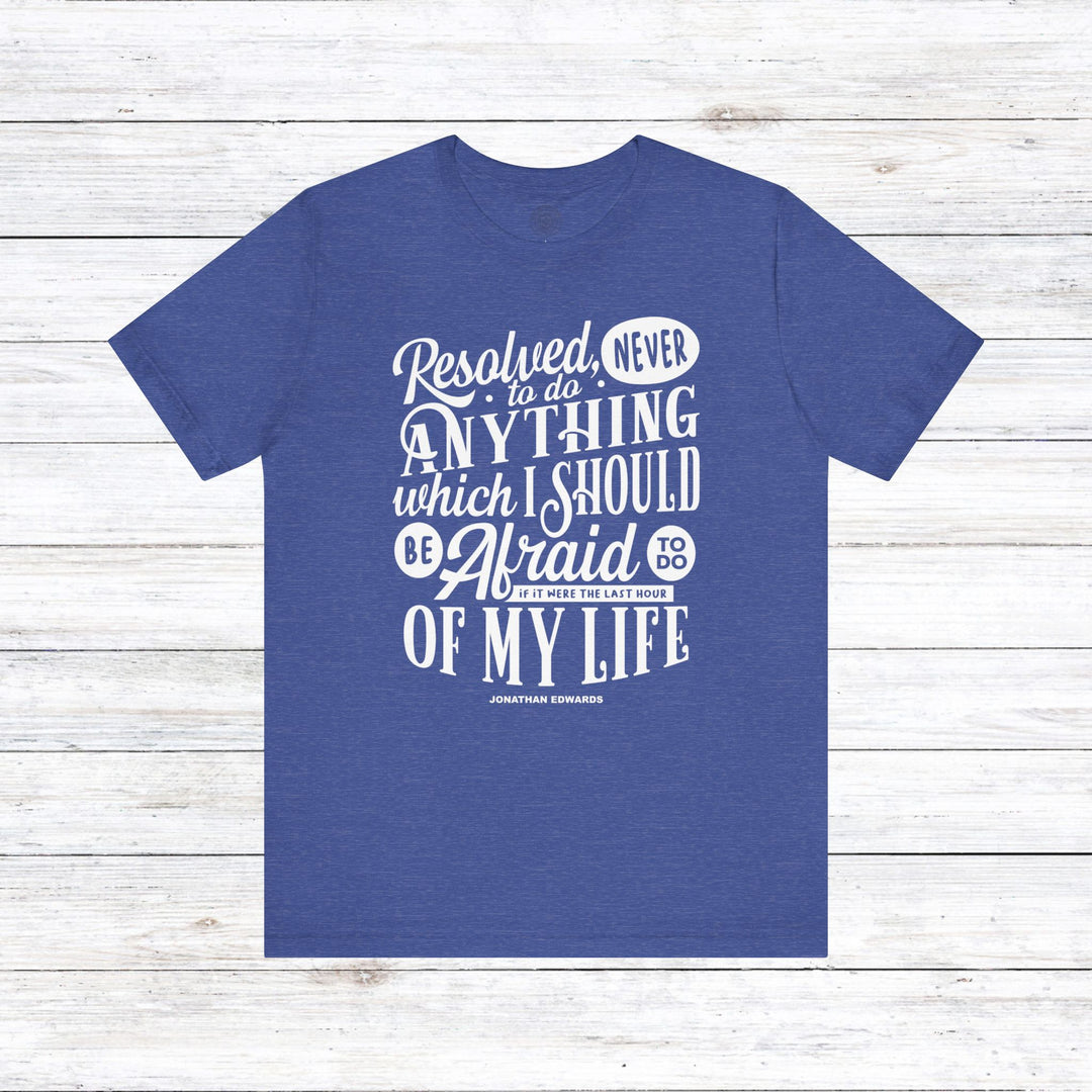 Last Hour Jonathan Edwards Unisex T-Shirt T-Shirt Heather True Royal S