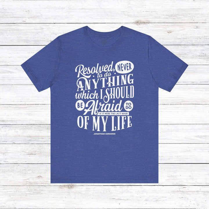 Last Hour Jonathan Edwards Unisex T-Shirt T-Shirt Heather True Royal S