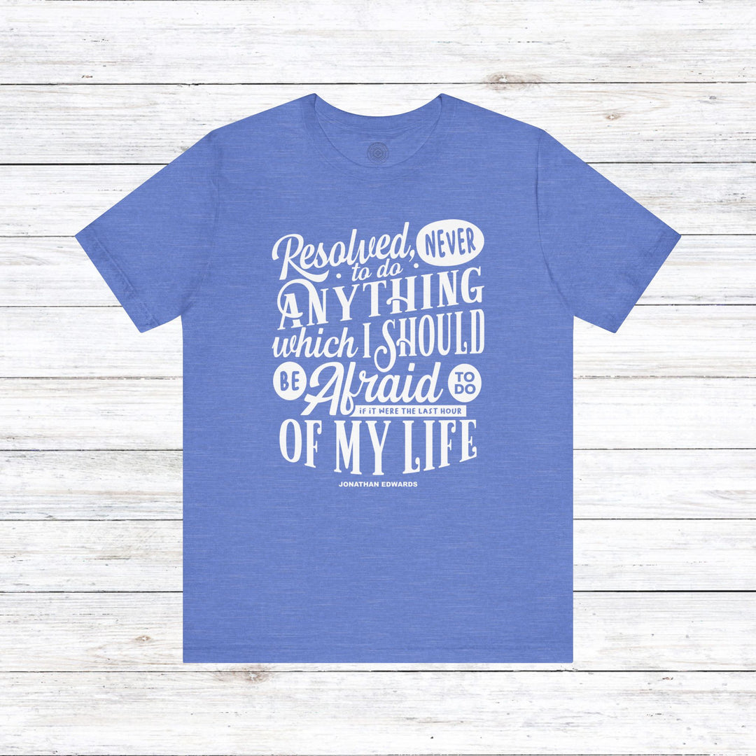 Last Hour Jonathan Edwards Unisex T-Shirt T-Shirt Heather Columbia Blue S