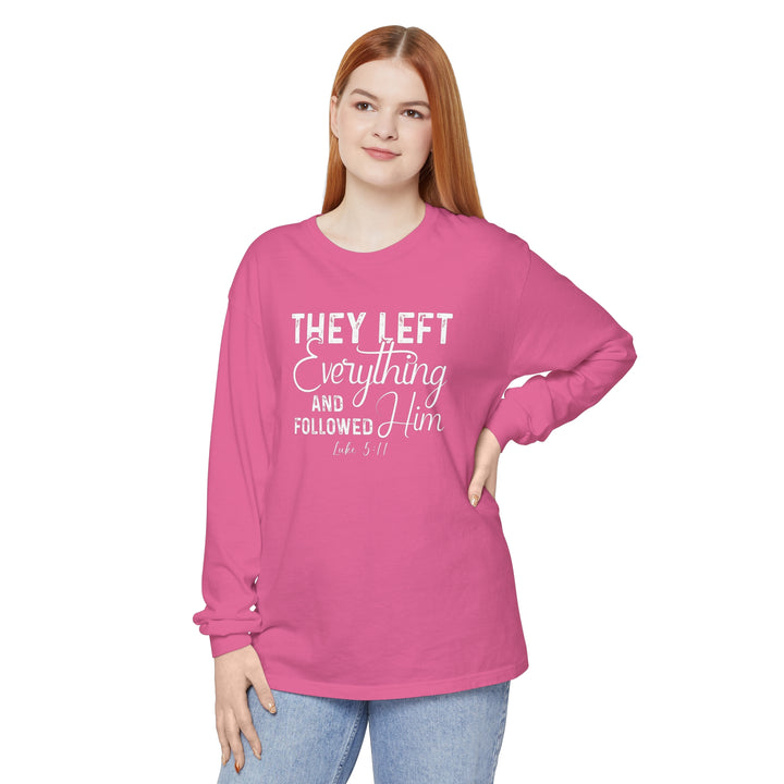 Left Everything Long Sleeve Shirt Long-sleeve   