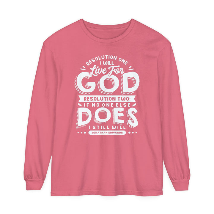 Jonathan Edwards Live For God Long Sleeve Shirt Long-sleeve Watermelon S