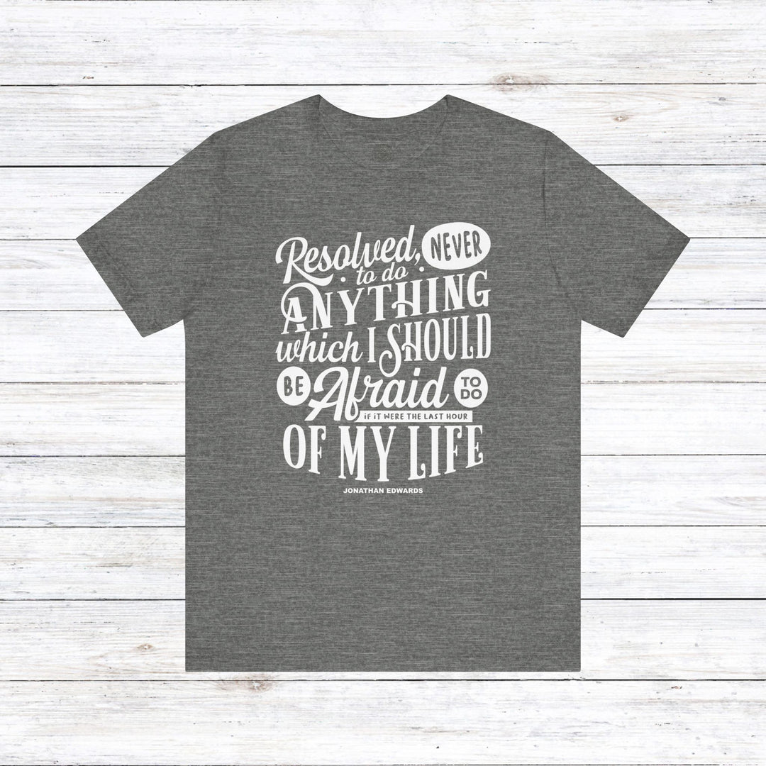 Last Hour Jonathan Edwards Unisex T-Shirt T-Shirt Deep Heather S