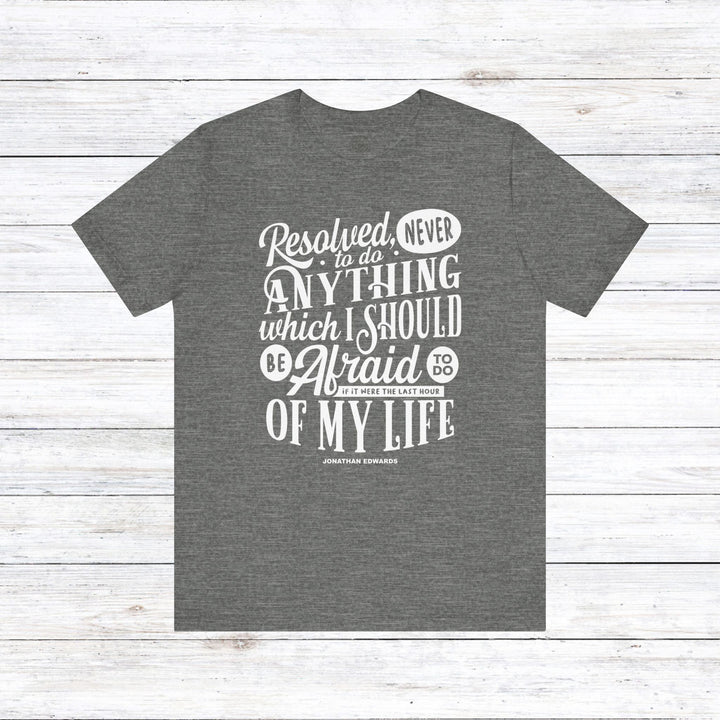 Last Hour Jonathan Edwards Unisex T-Shirt T-Shirt Deep Heather S
