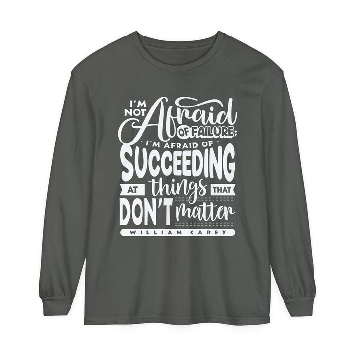 William Carey's Things That Don't Matter Long Sleeve Shirt Long-sleeve Pepper S