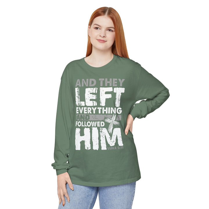 Left Everything Long Sleeve Shirt Long-sleeve   